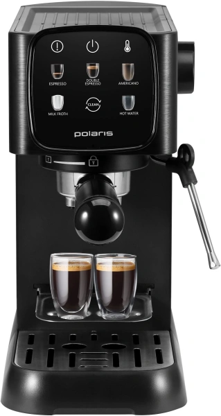 Кофеварка рожковая Polaris PCM 1551E Adore Crema 1500Вт черный