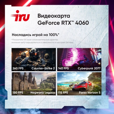 ПК IRU Game 510H6SEA MT Ryzen 5 5600 (3.5) 32Gb SSD512Gb RTX4060 8Gb FreeDOS GbitEth 500W черный (RUS) (2073977)
