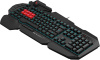 Клавиатура A4Tech Bloody B318 черный USB Multimedia for gamer LED (подставка для запястий) (B318) кабель 1.8м