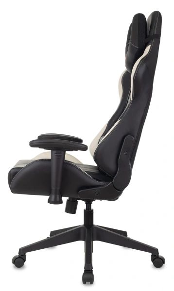 Кресло игровое Zombie VIKING 5 AERO черный/белый экокожа с подголов. крестов. пластик