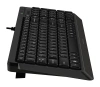 Клавиатура A4Tech FK15 черный USB (FK15 BLACK) кабель 1.5м