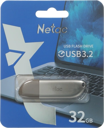 Флеш Диск Netac 32GB U352 NT03U352N-032G-32PN USB3.0 серебристый