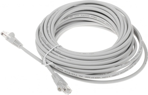 Патч-корд Buro UTP-5E-10M-G-LSZH 1Гбит/с UTP 4 пары cat.5E 10м серый RJ-45 (m)-RJ-45 (m)