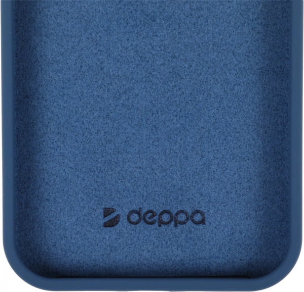 Чехол (клип-кейс) Deppa для Apple iPhone 15 Pro Max Liquid Silicone синий