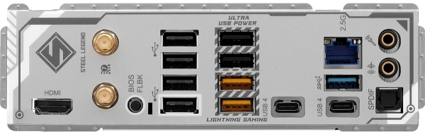 Материнская плата Asrock X870 STEEL LEGEND WIFI Socket AM5 AMD X870 4xDDR5 ATX AC`97 8ch(7.1) 2.5Gg RAID+HDMI