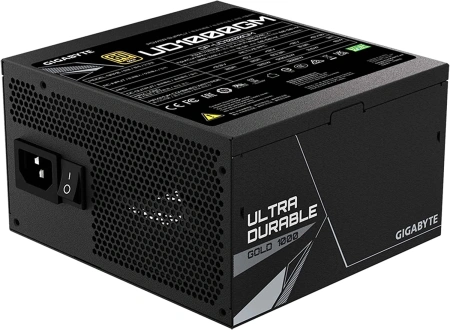 Блок питания Gigabyte ATX 1000W GP-UD1000GM 80+ gold (20+4pin) APFC 120mm fan 8xSATA Cab Manag RTL