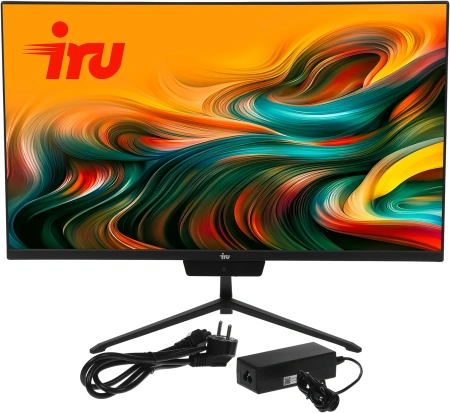 Моноблок IRU P233 23.8" Full HD i3 1220P (1.5) 8Gb SSD256Gb UHDG CR Windows 11 Pro 64 GbitEth WiFi BT 65W Cam черный 1920x1080