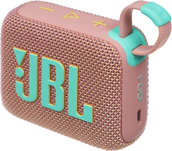 Колонка порт. JBL GO 4 розовый 4.2W 1.0 BT 850mAh (JBLGO4PINK)