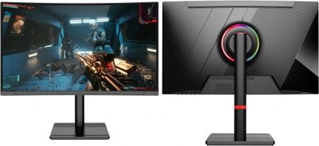 Монитор NPC 27" MD2719-B черный VA LED 1ms 16:9 HDMI M/M матовая HAS Piv 4000:1 250cd 178гр/178гр 1920x1080 240Hz G-Sync FreeSync DP FHD USB 5.5кг
