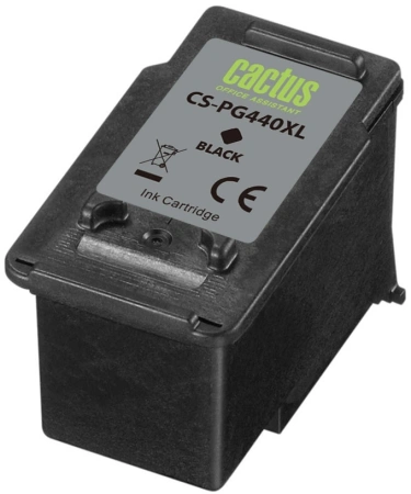 Картридж струйный Cactus CS-PG440XL PG-440XL черный (600стр.) (20мл) для Canon Pixma MG2140/3140/2240/2245/3240/3540/3640/4140/4240/4250/MX374/375/394/434/454/474/514/524/534/TS5140 с чипом