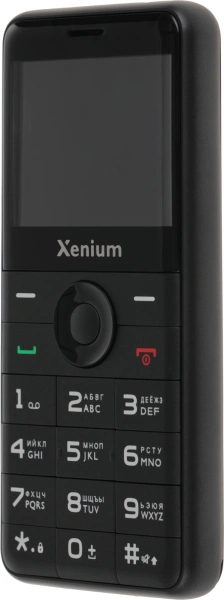 Мобильный телефон XENIUM X700 черный моноблок 2Sim 2.31" 240x320 Nucleus 0.3Mpix GSM900/1800 MP3 FM microSD max32Gb