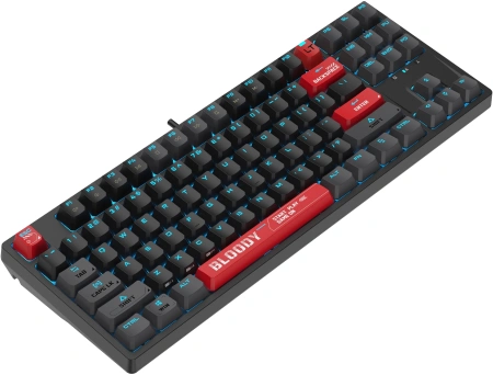 Клавиатура A4Tech Bloody AT87 черный/красный USB for gamer LED (AT87) кабель 1.8м