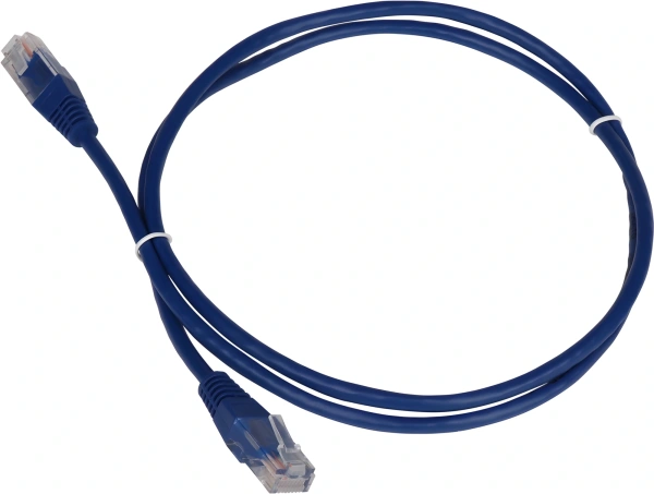 Патч-корд Lanmaster TWT-45-45-3.0-BL UTP RJ-45 вил.-вилка RJ-45 кат.5E 3м синий ПВХ (уп.:1шт)