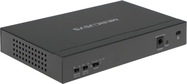 Коммутатор Mercusys MS110CP (L2) 8x100Мбит/с 2x1Гбит/с 8PoE+ 65W неуправляемый