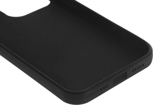 Чехол (клип-кейс) BoraSCO для Apple iPhone 13 Pro Silicone Case черный (матовый) (40442)