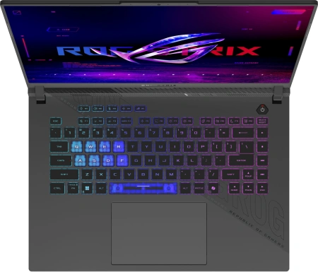 Ноутбук Asus ROG Strix G16 G614PP-S5063 Ryzen 9 8940HX 32Gb SSD1Tb NVIDIA GeForce RTX 5070 8Gb 16" IPS 2.5K (2560x1600) без ОС grey WiFi BT Cam (90NR0L67-M00300)