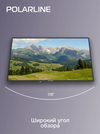 Телевизор LED PolarLine 40" 40PL11TC-SM черный FULL HD 60Hz DVB-T DVB-T2 DVB-C DVB-S2 USB WiFi Smart TV (RUS)