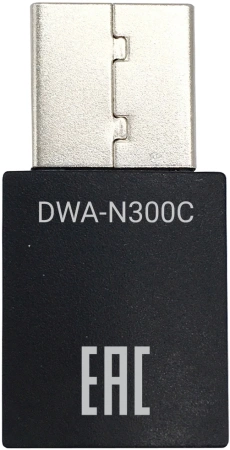 Сетевой адаптер Wi-Fi Digma DWA-N300C N300 USB 2.0 (ант.внутр.) 1ант.