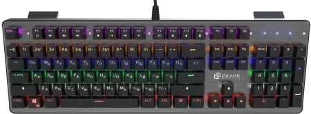 Клавиатура Оклик 970G Dark Knight механическая черный/серебристый USB for gamer LED