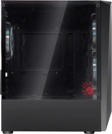 Корпус Bloody BD-CC102F черный без БП mATX 4x120mm 2xUSB2.0 1xUSB3.0 audio bott PSU
