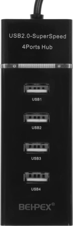Разветвитель USB 2.0 BPH-920 4порт. черный
