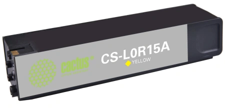 Картридж струйный Cactus CS-L0R15A 981Y желт.пигм. (240мл) для HP PageWide Enterprise Color 556dn/556xh/Flow MFP586z с чипом