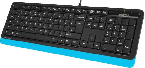 Клавиатура + мышь A4Tech Fstyler F1010 клав:черный/синий мышь:черный/синий USB Multimedia (F1010 BLUE)