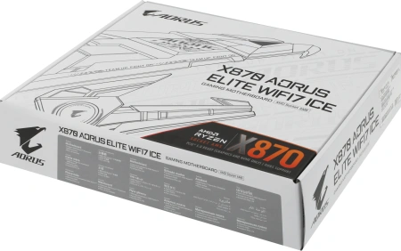 Материнская плата Gigabyte X870 AORUS ELITE WIFI7 ICE Socket AM5 AMD X870 4xDDR5 ATX AC`97 8ch(7.1) 2.5Gg RAID+HDMI