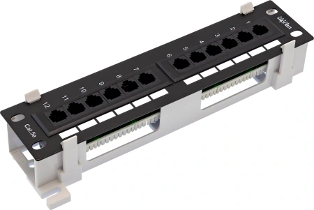 Патч-панель Suprlan 10-0407 10" 1U 12xRJ45 кат.5E UTP