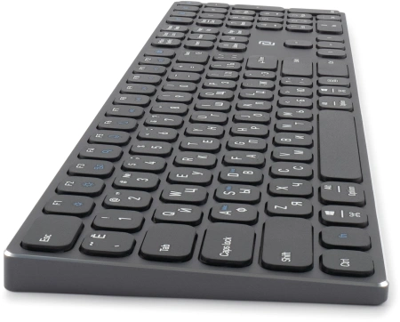 Клавиатура Оклик K867W серый/черный USB беспроводная BT/Radio slim Multimedia (2002130)