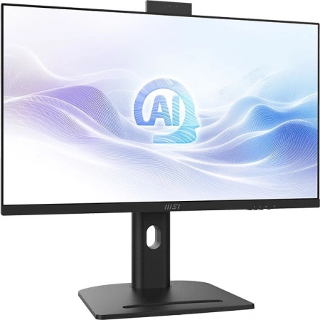 Моноблок MSI Modern AM273QP AI 1UM-003XRU 27" WQHD Core Ultra 7 155U (1.7) 16Gb SSD1Tb Graphics CR без ОС 2.5xGbitEth WiFi BT 120W клавиатура мышь Cam черный 2560x1440