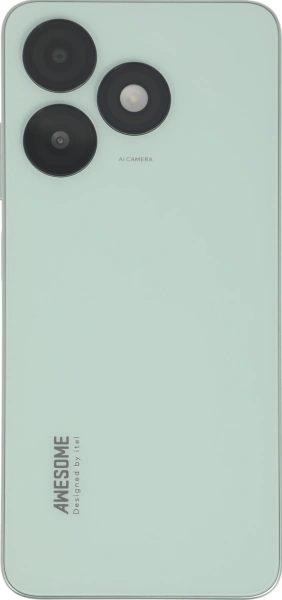 Смартфон Itel A667LP A50 64Gb 3Gb зеленый моноблок 3G 4G 2Sim 6.6" 720x1612 Android 14 8Mpix 802.11 b/g/n GPS GSM900/1800 GSM1900 A-GPS microSD max512Gb