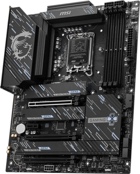 Материнская плата MSI Z890 GAMING PLUS WIFI Soc-1851 Intel Z890 4xDDR5 ATX AC`97 8ch(7.1) 5Gigabit RAID+HDMI+DP