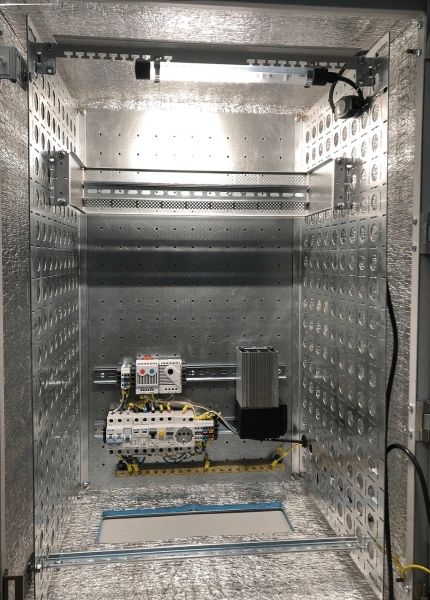 Шкаф коммутационный ЦМО (ШТВ-Н-12.6.3-4ААА-Т1) настенный 12U 620x330мм пер.дв.металл несъемн.бок.пан. 150кг серый 220мм сталь нержавеющая уличный с вентилятором с нагревателем 150Вт