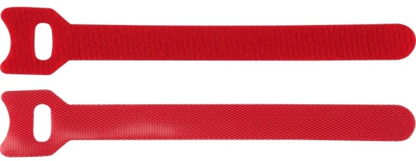 Хомут-липучка Lanmaster LAN-VCM125-RD 125x12мм (упак:20шт) нейлон/полиэтилен внутри помещений красный
