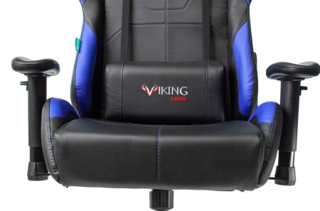 Кресло игровое Zombie VIKING 5 AERO черный/синий экокожа с подголов. крестов. пластик