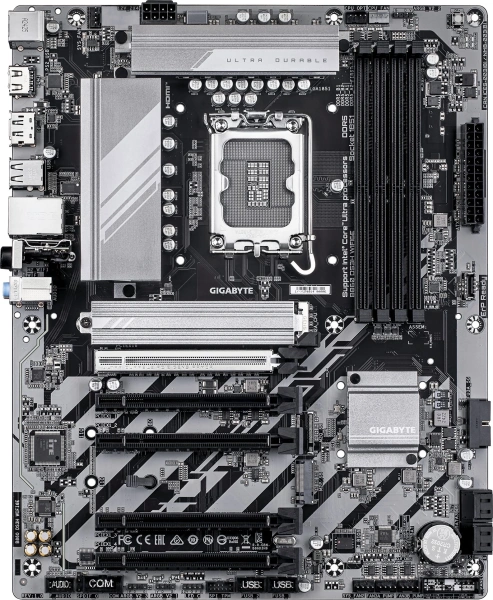 Материнская плата Gigabyte B860 DS3H WIFI6E Soc-1851 Intel B860 4xDDR5 ATX AC`97 8ch(7.1) 2.5Gg RAID+HDMI+DP