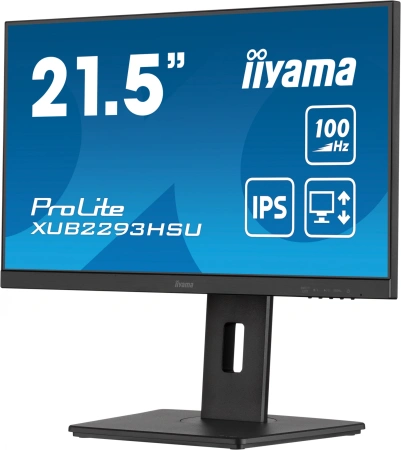 Монитор Iiyama 21.5" ProLite XUB2293HSU-B7 черный IPS LED 16:9 HDMI M/M матовая HAS Piv 300cd 178гр/178гр 1920x1080 100Hz DP FHD USB 3.9кг