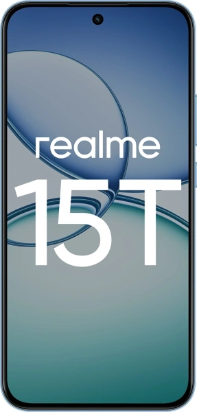 Смартфон Realme RMX5111 15T 256Gb 12Gb голубой моноблок 3G 4G 6.78" 1264x2780 Android 15 50Mpix 802.11 a/b/g/n/ac NFC GPS GSM900/1800 GSM1900