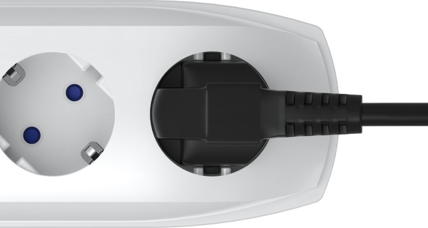 Сетевой фильтр Pilot PRO USB 1.8м (6 розеток) серый (коробка)