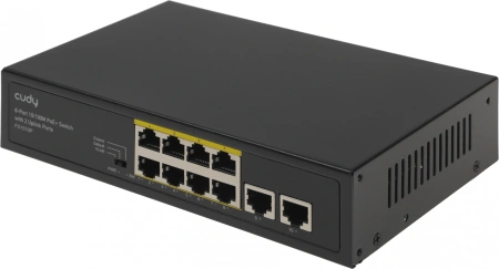 Коммутатор Cudy FS1010P (L2) 10x100Мбит/с 8PoE+ 120W неуправляемый