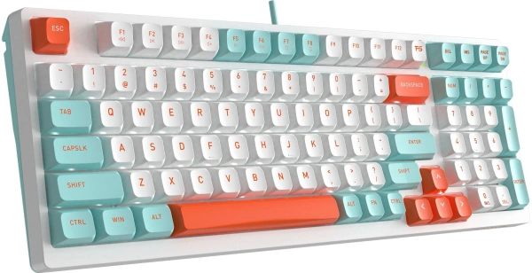 Клавиатура A4Tech FS300 механическая белый USB for gamer LED (FS300 PANDA SNORKLENING) кабель 1.8м