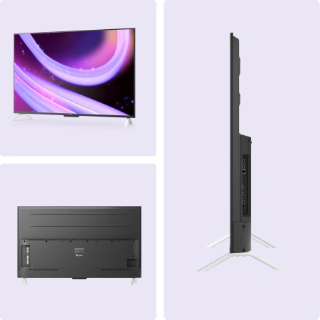 Телевизор LED Yandex 65" ТВ Станция Яндекс.ТВ черный/серебристый 4K Ultra HD 60Hz DVB-T DVB-T2 DVB-C DVB-S DVB-S2 USB WiFi Smart TV