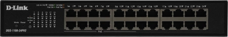Коммутатор D-Link DGS-1100-24PV2/A (L2) 24x1Гбит/с 12PoE+ 100W управляемый