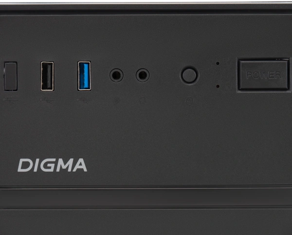 Корпус Digma DCC-MD301 черный без БП ATX 1x80mm 4x120mm 1xUSB2.0 1xUSB3.0 audio