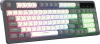 Клавиатура Оклик 731G серый/белый USB Multimedia for gamer LED кабель 1.5м