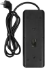 Сетевой фильтр Powercom SP-10 USB2A1СB 3,0м 3.0м (10 розеток) черный (коробка)
