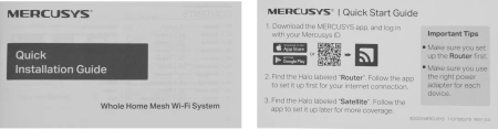 Бесшовный Mesh роутер Mercusys Halo H32G (HALO H32G(2-PACK)) AC1200 100/1000/10000BASE-T белый (упак.:2шт)