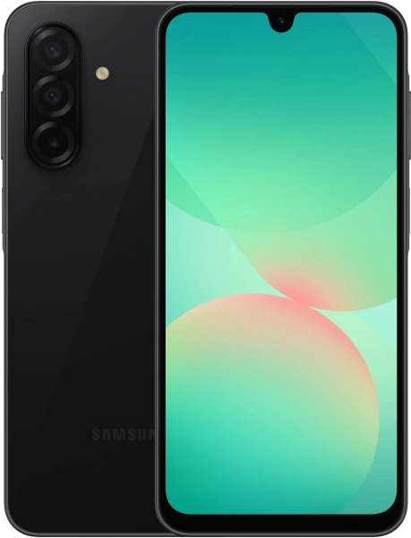 Смартфон Samsung SM-A266B Galaxy A26 5G 256Gb 8Gb черный моноблок 3G 4G 2Sim 6.7" 1080x2340 Android 15 50Mpix 802.11 a/b/g/n/ac NFC GPS GSM900/1800 GSM1900 Protect microSD max2048Gb