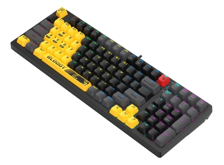 Клавиатура A4Tech S98 механическая желтый USB for gamer LED (SPORTS LIME) кабель 1.8м